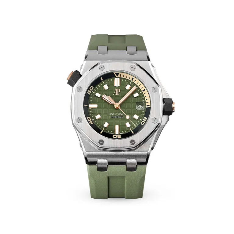 Jam Tangan Sport Pria Terbaik di 2025_Audemars Piguet Royal Oak Offshore 42 15720ST.OO.A052CA.01 Green_Luxehouze
